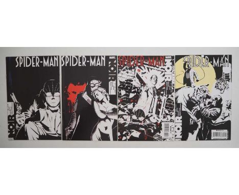 SPIDER-MAN NOIR #1 to 4 (2009 - MARVEL - VARIANT COVERS) - Complete four issue run which includes the first appearances of Sp