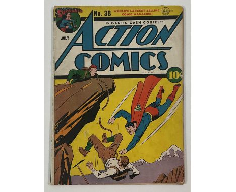 ACTION COMICS #38 (1941 - DC) - "Hypnosis by Radio" - Superman investigates crimes committed by people who were hypnotised ov