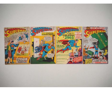 SUPERMAN #162, 175, 181, 182 (4 in Lot) - (1963/1966 - DC) - Includes the third appearance of General Zod + the first appeara