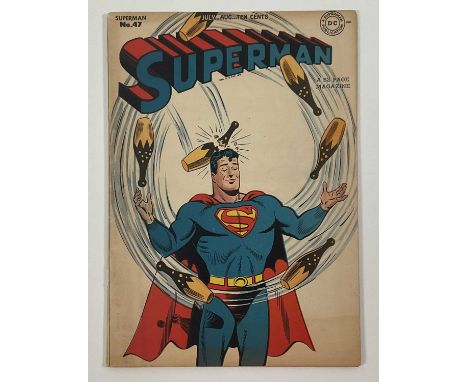 SUPERMAN #47 (1947 - DC) - "The Toyman's Castle" - Cover art by Wayne Boring &amp; Stan Kaye - a condition report is availabl