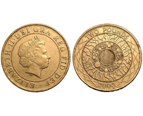 UNITED KINGDOM. Elizabeth II, 1952-2022. Bimetallic 2 Pounds, 2003. Royal Mint. The "Technology" £2 was the definitive type b