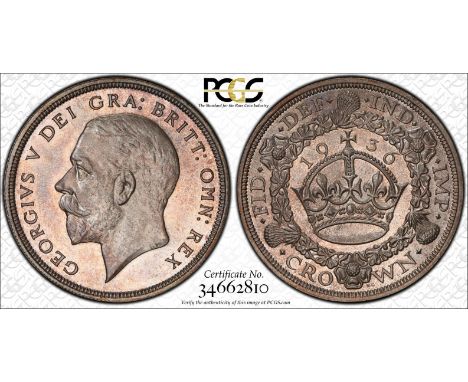 UNITED KINGDOM. VIP Set, Crown to Farthing, several are equal-finest graded.Coin 1: George V, 1910-36, Crown 1936. Royal Mint