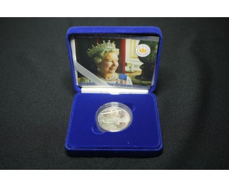 UNITED KINGDOM. Elizabeth II, 1952-2022. Silver 5 Pounds (Crown), 2002. Royal Mint. Proof. Celebrating the Golden Jubilee (50