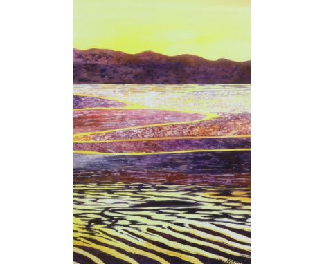 Jan Minch, colour print, ‘The Estuary’, limited edition 3/20, signed in pencil, 54 x 37cm