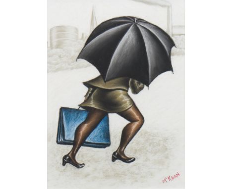 * GRAHAM H D MCKEAN,A BUSY LIFEpastel on paper, signed40cm x 28cmMounted, framed and under glass