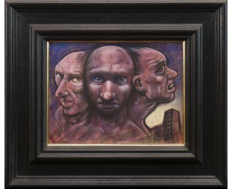 * PETER HOWSON OBE,ONE MINDpastel on paper, signed24cm x 30cmFramed and under glass