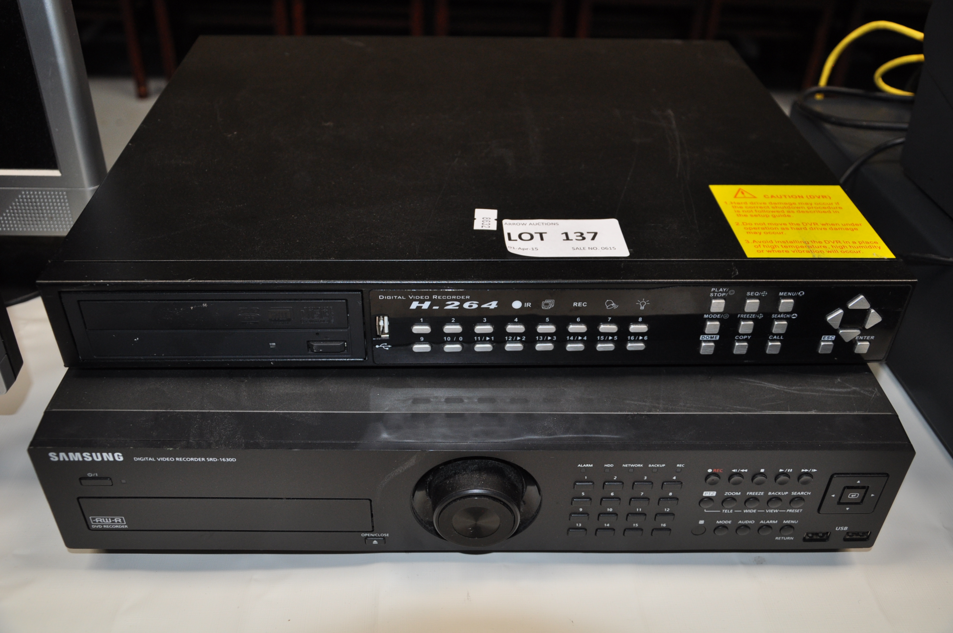 H264 Digital video recorder and a Samsung digital recorder