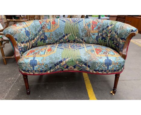 A late 19th century two seat sofa 