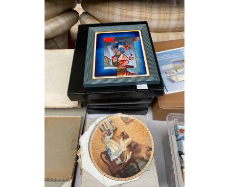 A Collection of boxed collectors plates to includes makes Heinrich and Royal Doulton. Also includes Goebel Pavel Kaplun frame