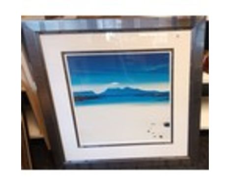 Pam Carter ''View of Rhum'' limited edition print 592/950 [84x84cm]