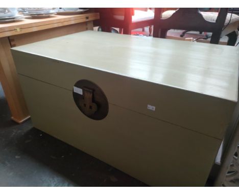 A Contemporary oriental themed chest/ trunk 