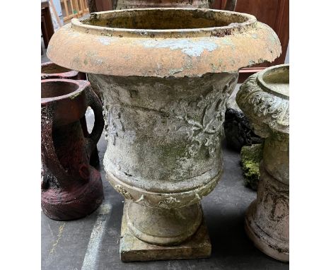 A Large pedestal garden urn planter. 