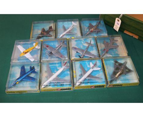 10 Corgi aircraft from 1972. 1307 Saab 35X Draken, 2x 1308 B.A.C (or sepecat ) Jaguar, 1316 Mc Donnell Douglas F-4E Phantom I