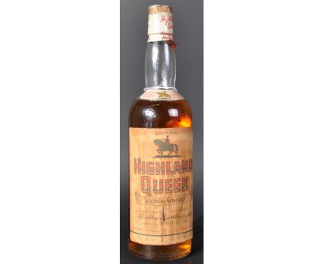 A vintage bottle of Highland Queen Scotch Whisky. Label &amp; seal good.