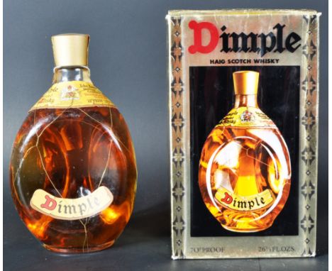An original vintage boxed bottle of John Haig &amp; Co Ltd Distillers Markinch Scotland Dimple Scotch Whisky. 70 degree proof