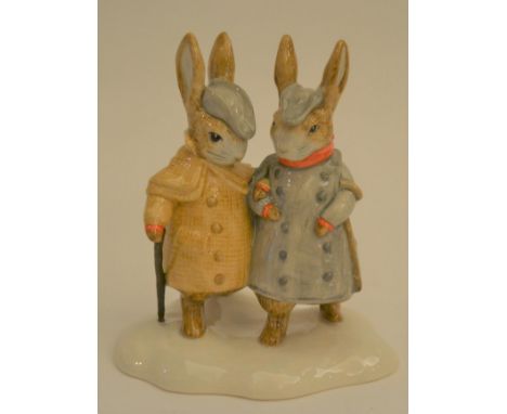 Beswick Beatrix Potter 'Two Gentleman Rabbits', model No. 4210, backstamp BP-11a, with box 