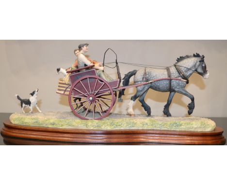 Border Fine Arts 'Market Day', model No. JH27 by Elizabeth MacAllister, limited edition 51/950, on wood base (a.f)