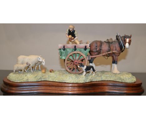 Border Fine Arts 'Supplementary Feeding' (Tip Cart), model No. JH57 by Anne Butler, limited edition 885/1750 and 'Coming Home