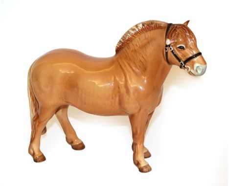 Beswick Norwegian Fjord Horse, model No. 2282, Dun gloss