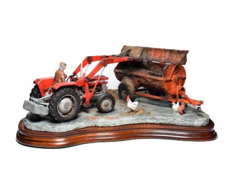 Border Fine Arts 'Where There's Muck There's Money', model No. B0857 by Ray Ayres, limited edition 1118/1500, on wood base, w