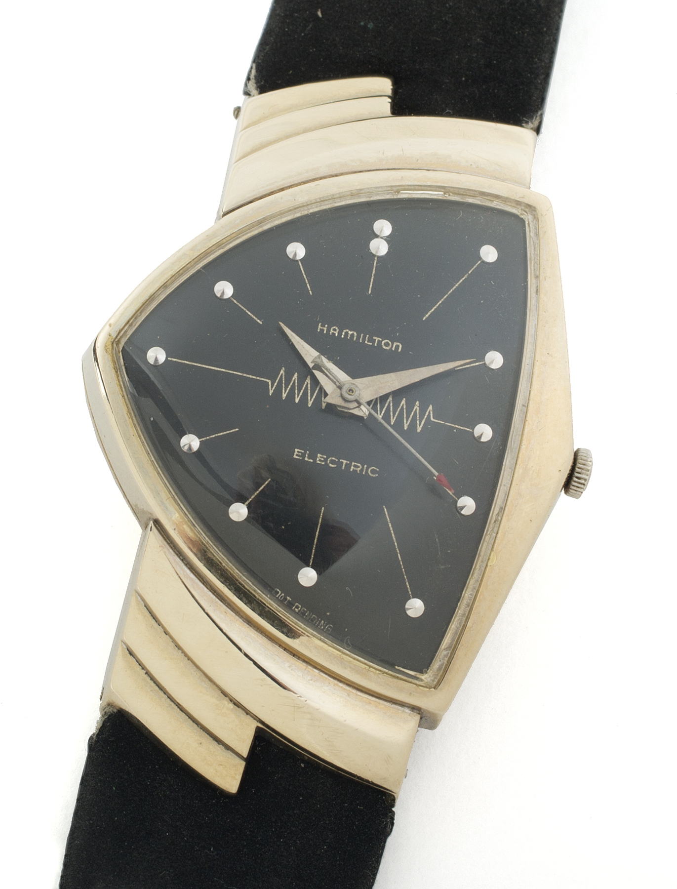 ELVIS PRESLEY BLUE HAWAII HAMILTON WATCH A 14k white gold Hamilton