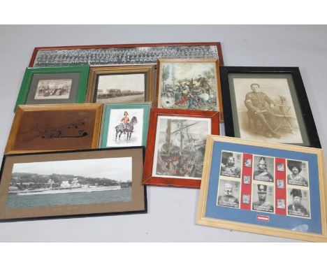 Various army related and other ephemera, early 20thC black and white army and soldier photograph showing various soldiers and