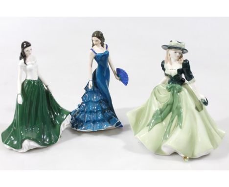 A Royal Worcester Les Petites figure, Caitlin Ireland, printed marks beneath 18cm high, Royal Worcester Special Occasions fig