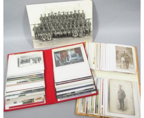 Various military, army and other soldier postcards, photographs, etc., to include pictorial soldier cards, Second Battalion D