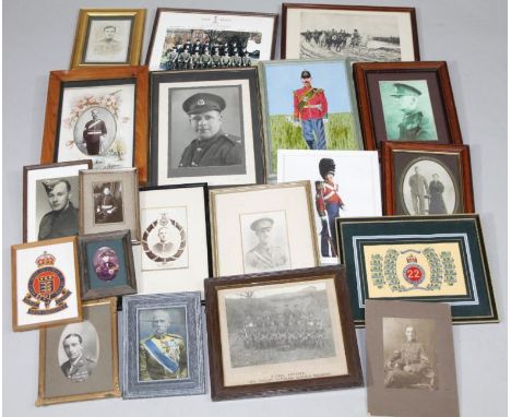 Various photographs, war, regimental and others, to include Signal Section 1/6th Cyclist Battalion, Suffolk Regiment Squadron