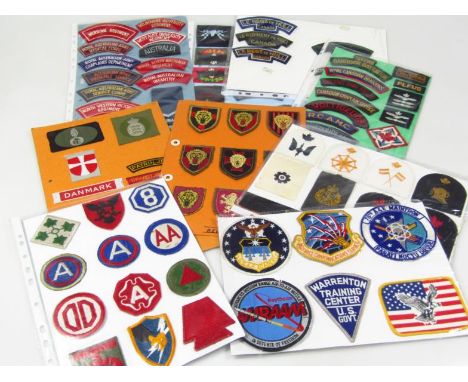 Various iron on and related badges, shoulder badges, etc, Royal Australian Army Medical Corps, Australia, North West Victoria