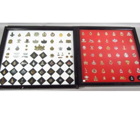 Various military and other cap badges, etc., large Gloucestershire Egypt Regiment, 10cm wide, Guard Service enamel finish, ot