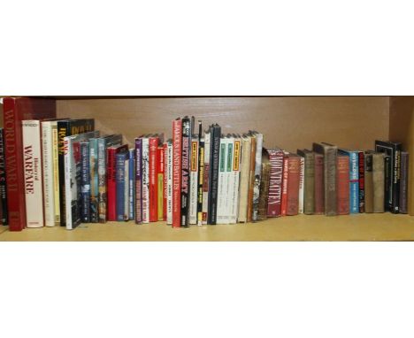 Various war books, mainly hardback, to include History Of Warfare, WWII, Royal Family album, Waterloo The Hundred Days, The S