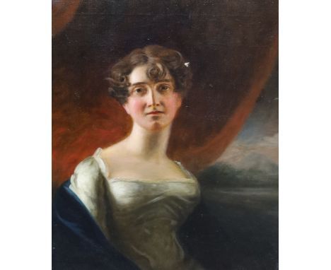 English School c.1830, oil on canvas, Portrait of Margaret Balfour of Pilrig, Edinburgh (1807-1860), 74 x 62cm