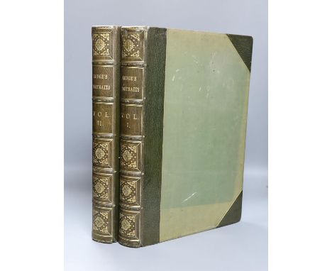 ° ° Lodge, Edmund - Portraits of Illustrious Personages of Great Britain ... vols 1 &amp; 2 (of 4). numerous engraved plates,