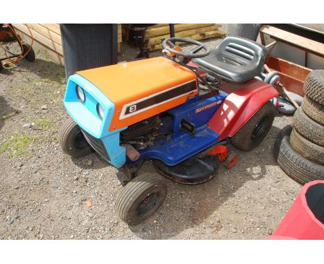 A Lawnflite ride-on Mower with 8 hp Briggs &amp; Stratton engine, (engine turns but no battery).