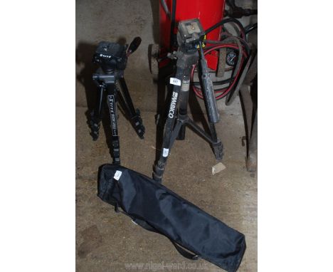 Two tripod stands