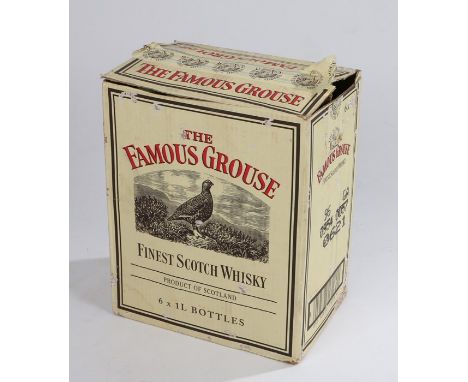 The Famous Grouse Finest Scotch Whisky, 40%, 1 litre, case of six bottles, (6)