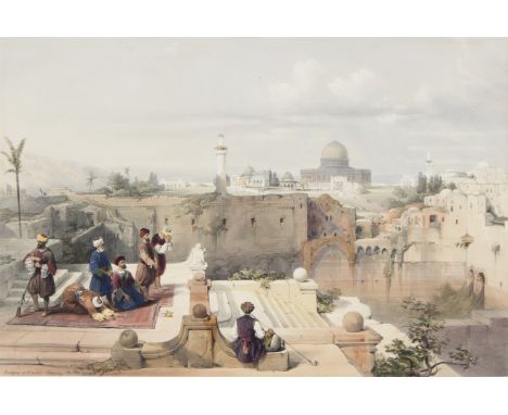 After David Roberts (1796-1864)/The Mosque of Omar, Shewing the Site of the Temple/lithograph, 32cm x 48cm