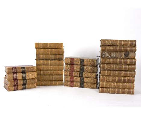 Bindings: Gibbon (E) The History of the Decline &amp; Fall of the Roman Empire, London 1836, quarter calf bindings with marbl