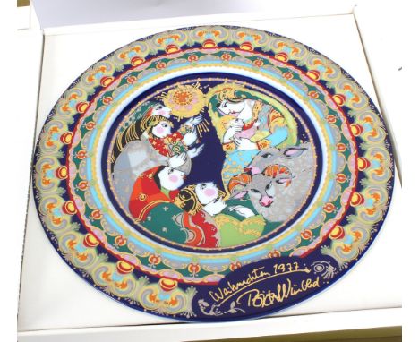 Eleven Rosenthal Christmas plates designed by Bjorn Wiinblad, 1972-1982 Condition Report: Pristine, boxed condition