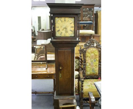 A 19th Century oak longcase clock, the brass dial inscribed Webster, Salop, 191cm high