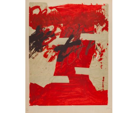 ANTONI TÀPIES PUIG (Barcelona, 1923 - 2012).Untitled.Lithograph, copy H.C. I/XX.Signed and justified by hand.Work published i