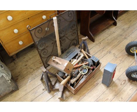 A selection of tools, metal objects etc