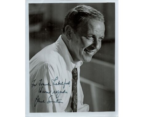 Frank Sinatra signed vintage 10x8 black and white photo. Dedicated. Good condition. All autographs are genuine hand signed an