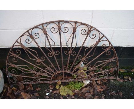 Cast iron semicircle grate