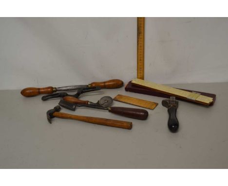 Box of various vintage tools