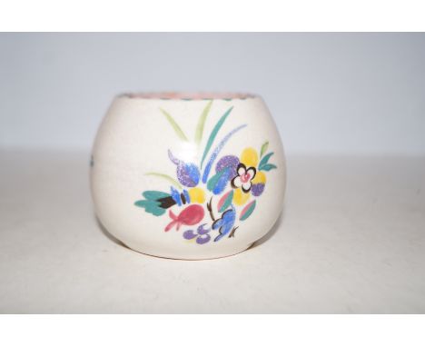 Poole pottery pot 1934-1937 shape No 288 initials T.K Height 7 cm