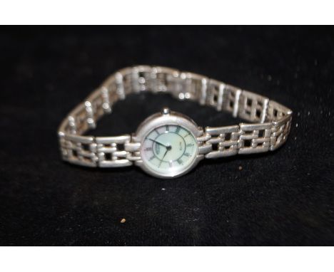 Rotary Elite Ladies Wristwatch with 925 Silver case and strap