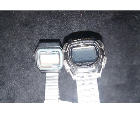 2 Vintage Digital Casio Wristwatches
