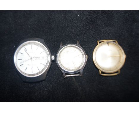 Junghans Vintage Wristwatch, Timex Day Date and one other (No Straps)